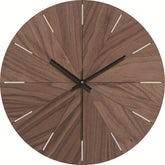 Round Wooden Decorative Wall Clock Stylish and Elegant